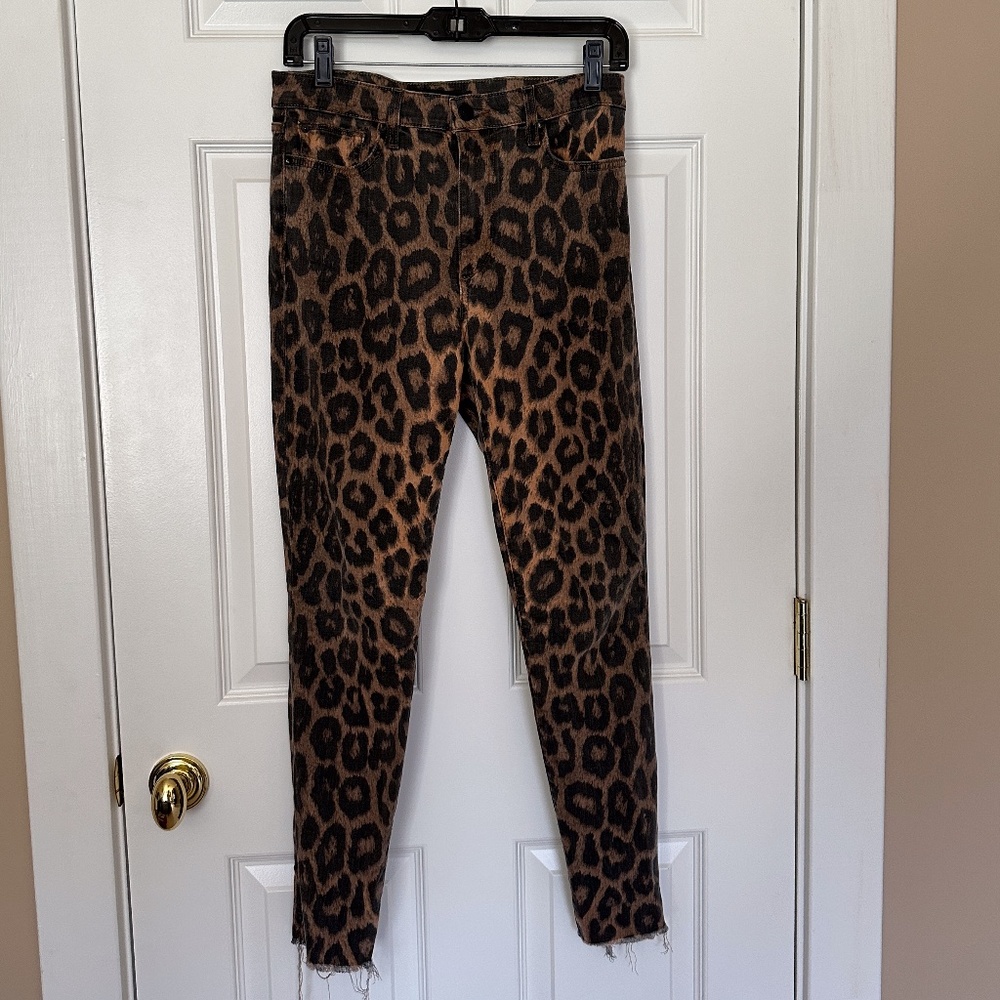 Joe's FLAWLESS skinny jeans in cheetah print Size 28